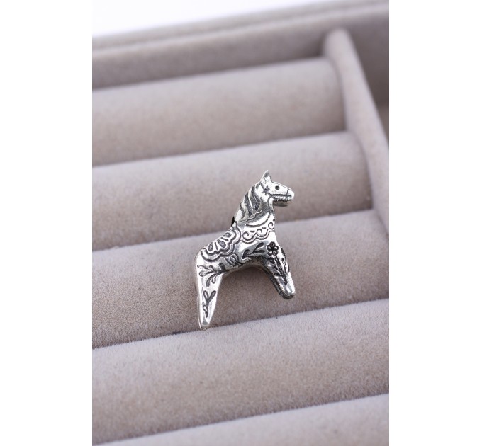 Dala Horse | Sterling Silver Charm for Bracelets 