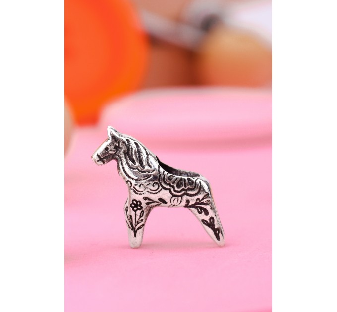Dala Horse | Sterling Silver Charm for Bracelets 