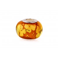 Amber Bead “Four-leaf Clover” for Bracelets | Lucky jewelry