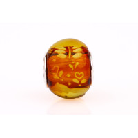 "Dala Horse" Amber Bead