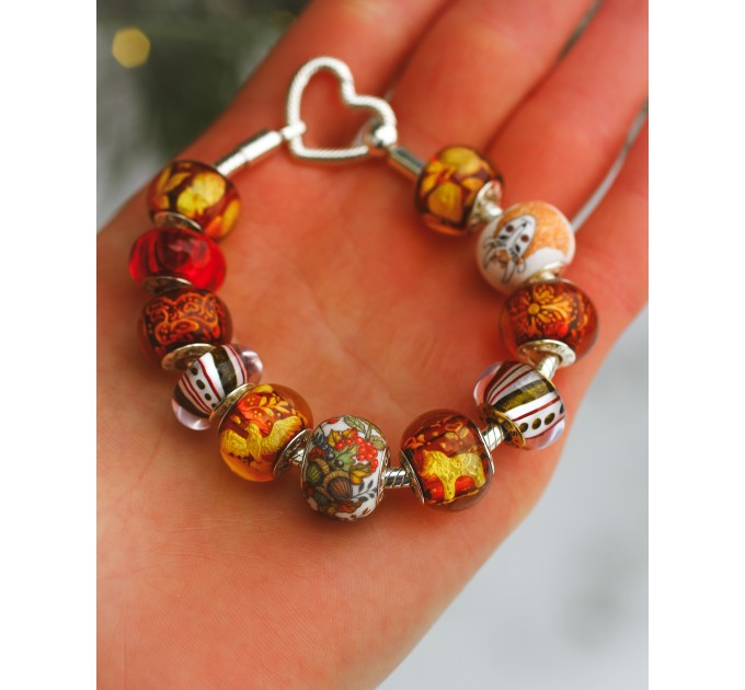 "Dala Horse" Amber Bead