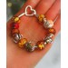 "Dala Horse" Amber Bead