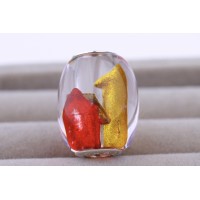 Chronicles Crystal Carved Bead "Christmas Ville" for Bracelets  