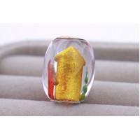 Chronicles Crystal Carved Bead "Christmas Ville" for Bracelets  