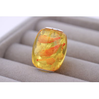 Amber Bead "Koi Carps"