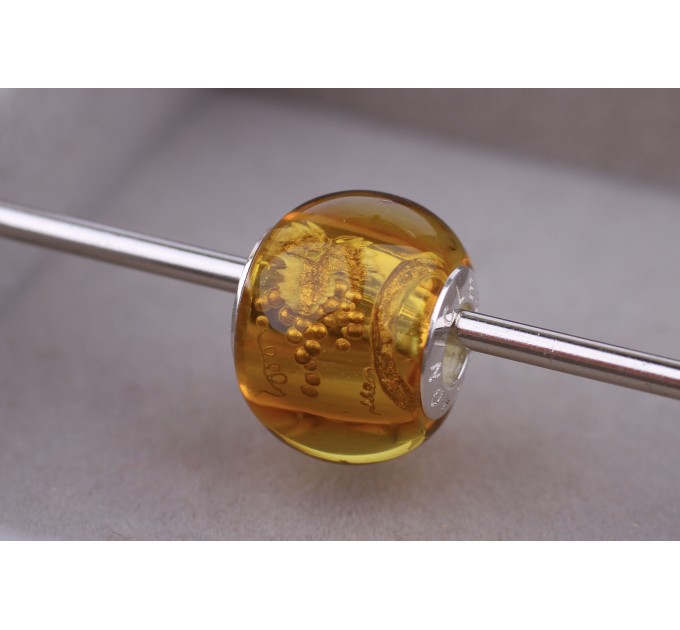Amber bead “Golden Grapes”