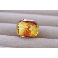Amber Bead "Christmas Ville" for Bracelets