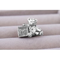 Silver Charm "Teddy Bear"