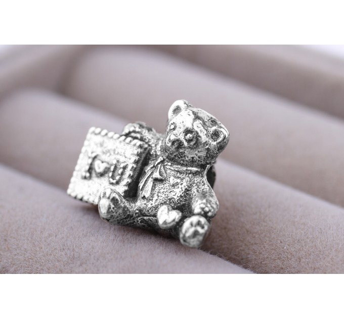 Silver Charm "Teddy Bear"