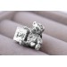 Silver Charm "Teddy Bear"