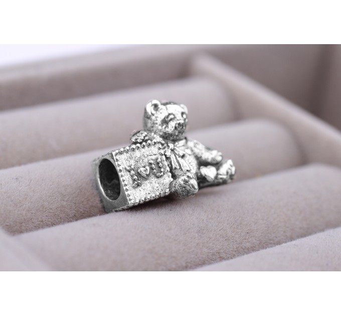 Silver Charm "Teddy Bear"