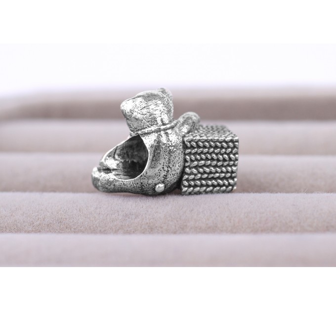 Silver Charm "Teddy Bear"