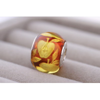 Amber Bead "Ripe Apples" 