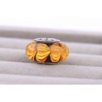 Amber Bead "Floral petals"