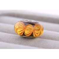 Amber Bead "Floral petals"