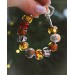 Fall Apples — Hand-Carved Amber Charm for bracelets