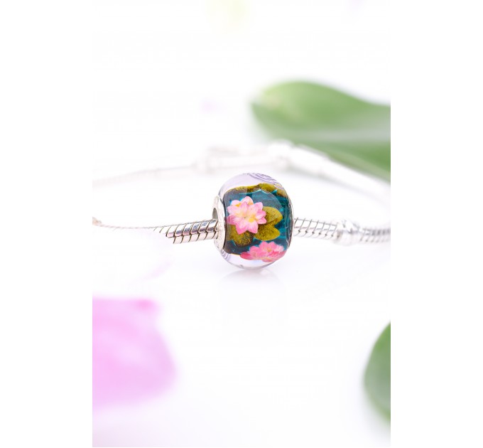 Water Lily Charm for Bracelets – Let Yourself Bloom Collection
