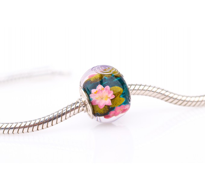 Water Lily Charm for Bracelets – Let Yourself Bloom Collection
