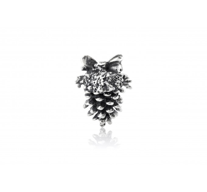 Christmas Pine Cone | Sterling Silver Charm | Christmas collection