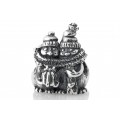 Hugging Penguins | Sterling Silver Charm| Christmas Charm