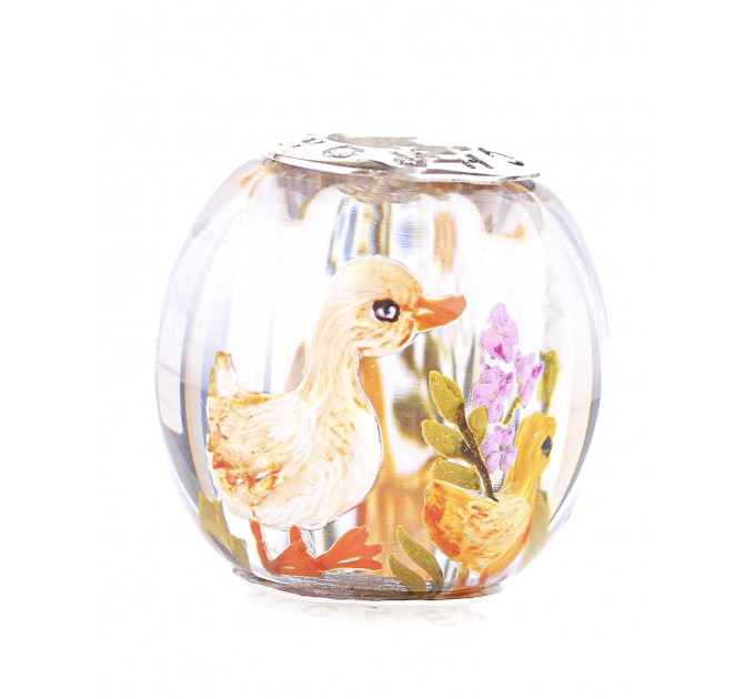 Mom and baby ducks | Chronicles Amber charm for Bracelets 
