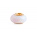 Snowy White Lab-created Opal Spacer