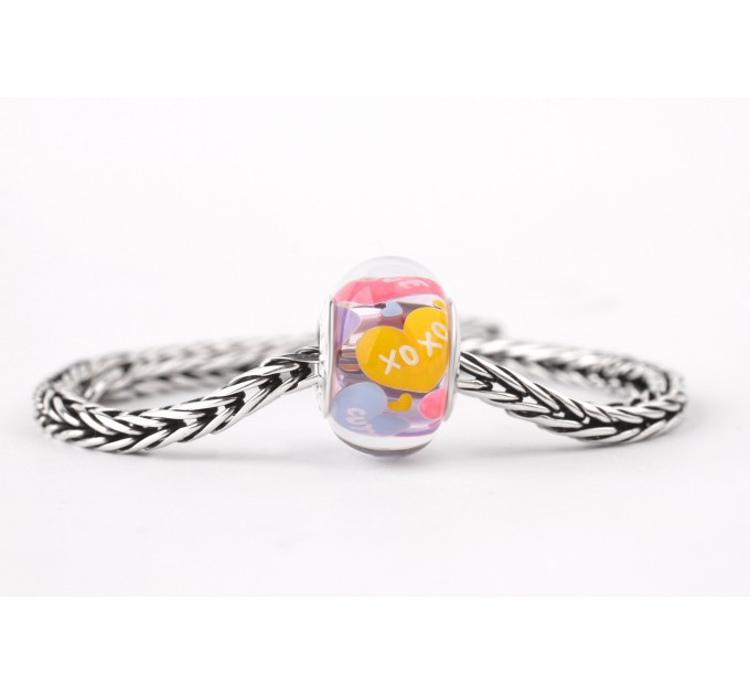 Hearts Candies | Carved Crystal Charm  
