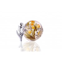 Tulip Flowers| Hand-carved Amber Charm | Chronicles Crystal | + Bonus
