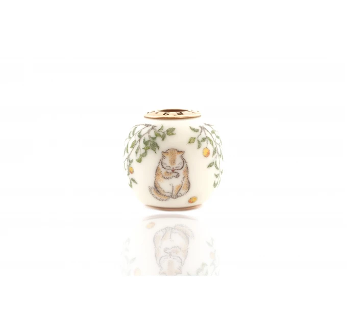 Cat under the Sakura Tree| Elforyn charms| Scrimshaw Technique