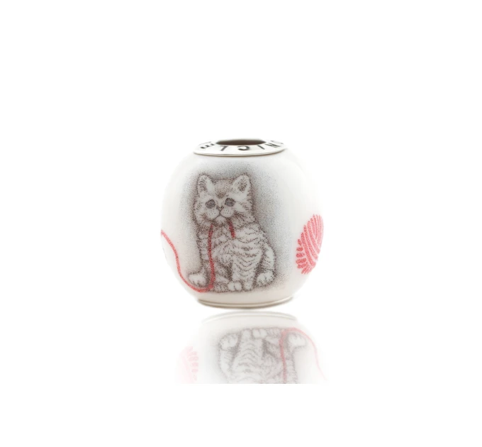 Cat under the Sakura Tree| Elforyn charms| Scrimshaw Technique